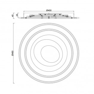 Plafónnier LED Castedu CCT (123W)