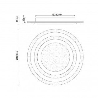 Plafónnier LED Galet (38W)