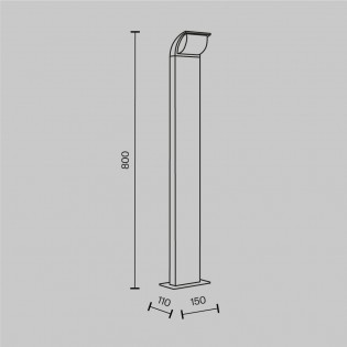Balise de exterieur LED Stock (7W)