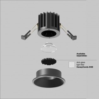 Encastré de plafond LED Round (7W)