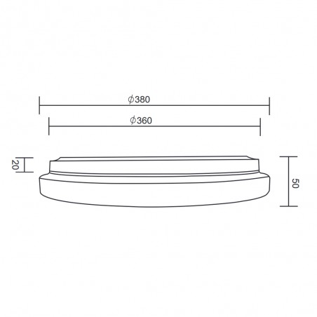 Plafonnier LED Kira Dim (18W)