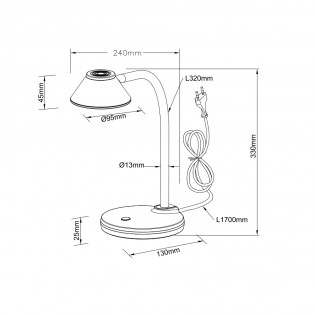 Lampe de bureau LED Berry (3.2W)