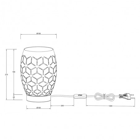 Lampe á poser Bidar