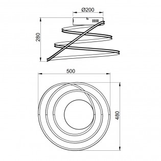 Plafonnier LED Bologna (36W)