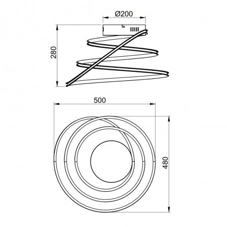 Plafonnier LED Bologna (36W)