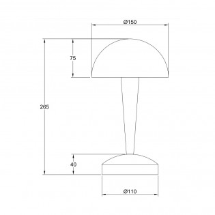 Lampe á poser Canaria