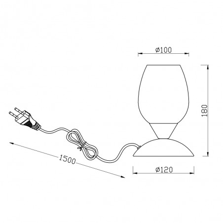 Lampe á poser Cup II