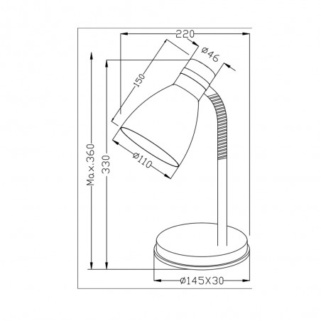 Lampe de bureau Harvey