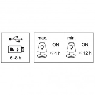 Lampe de table rechargeable LED Jeff (1,5W)