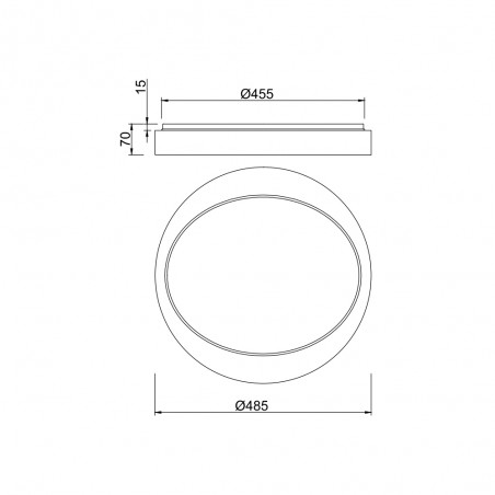 Plafonnier LED Zeta Dim (24W)
