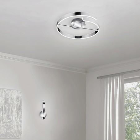 Plafonnier LED Parma Cromé (37W)