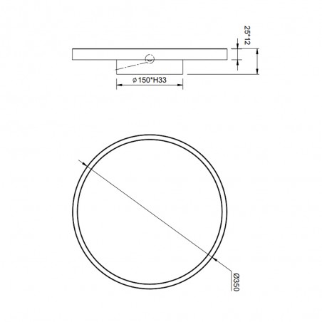 Plafonnier LED Rotonda R (20W)