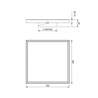Plafonnier LED Rotonda SQ (20W)