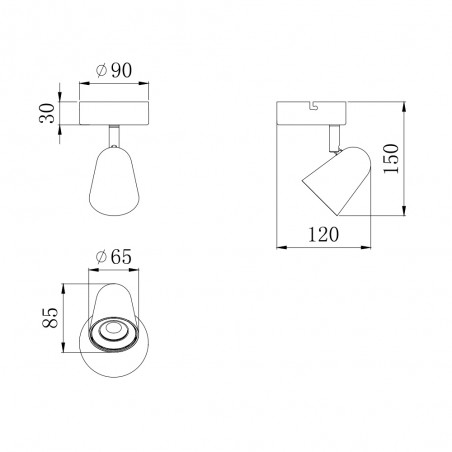 Applique Murale LED Toulouse (3.5W)