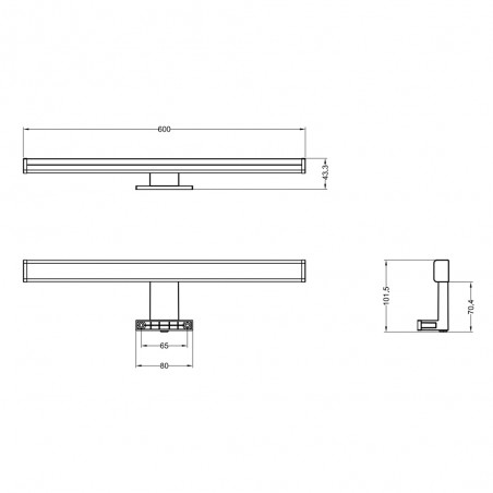 Applique de salle de bain LED Lino (11W)