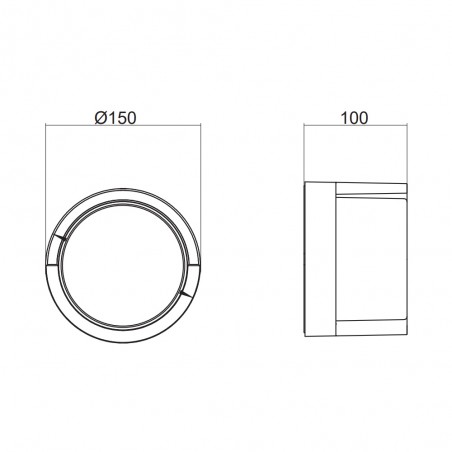 Applique d'extérieur LED Puno R (8W)
