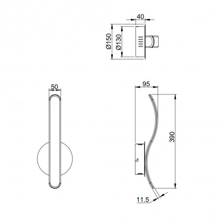 Applique Murale LED Parma (11W)