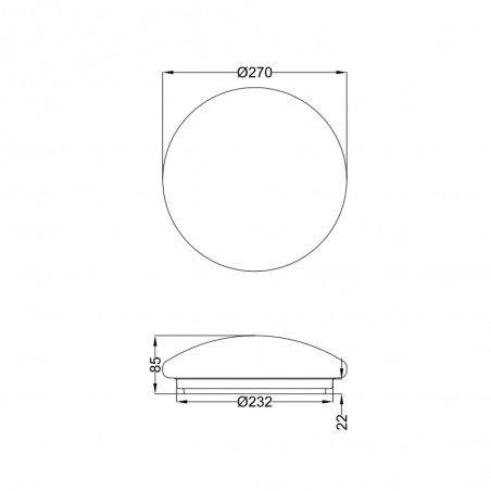 Plafonnier por bains LED Putz II