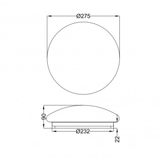 Plafónnier LED Achat (12W)