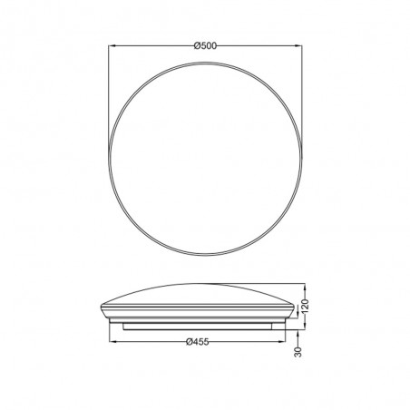 Plafónnier LED Achat (22W)
