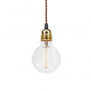 Lampe de plafond Bulb Brun