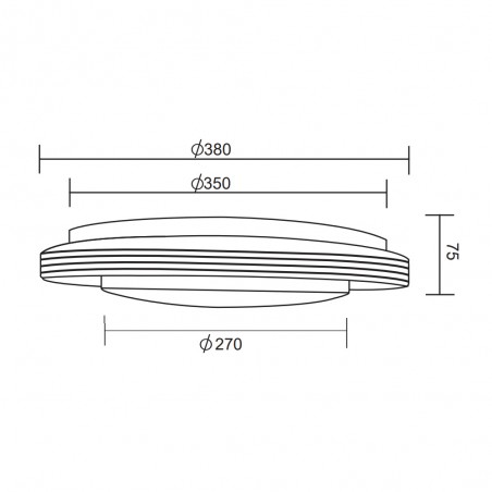 Plafónnier LED Atria CCT (18W)