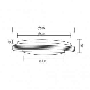 Plafónnier LED Atria CCT (22.5W)