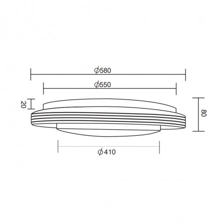 Plafónnier LED Atria CCT (22.5W)