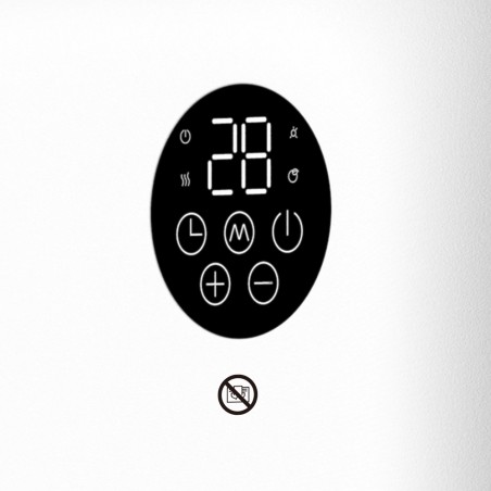 Chauffage ventilateur mural pour bains Andorre (2000W)