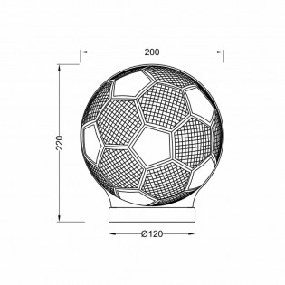 Lámpe a poser LED Ball CCT (7W)