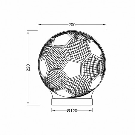 Lámpe a poser LED Ball CCT (7W)