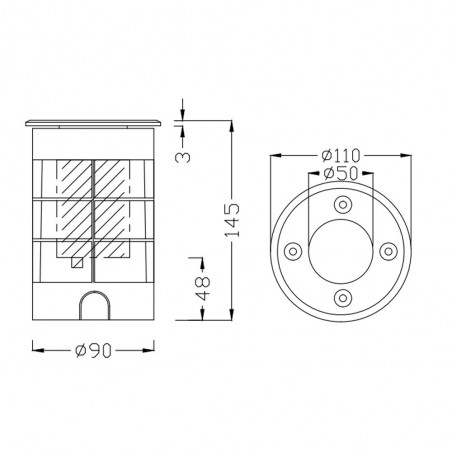 Encastré de sol LED Belaja (3.5W)