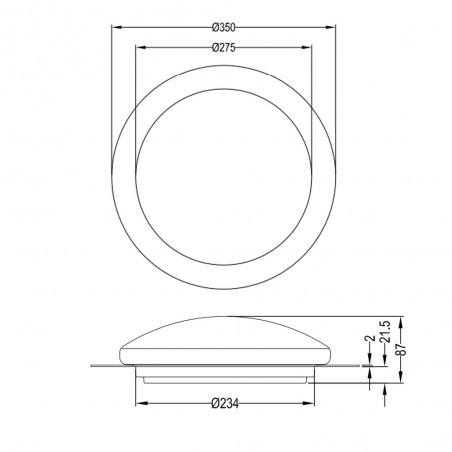 Plafónnier LED Bilbo RGB CCT (8.5W)