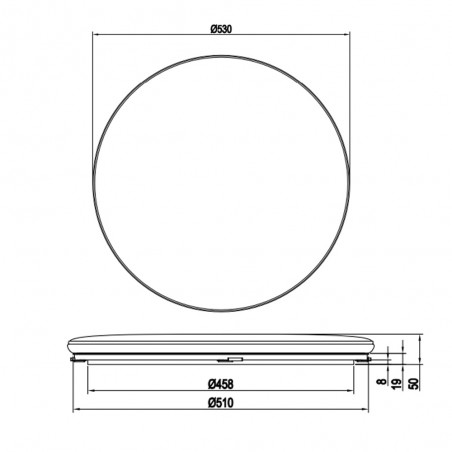 Plafónnier LED Blanca (46W)