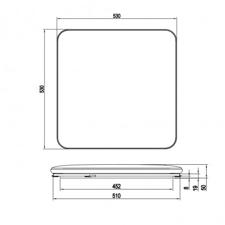 Plafónnier LED Blanca III (46W)