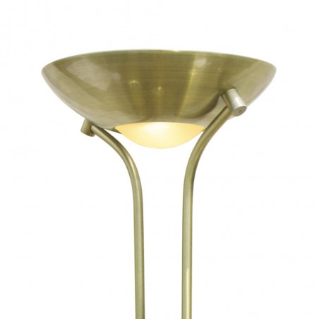 Lámpara de pie LED cuero (regulable)