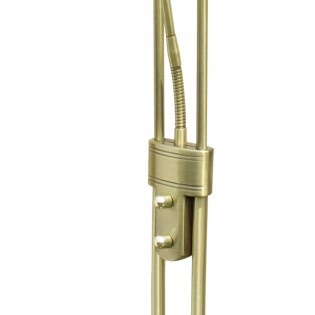 Lámpara de pie LED cuero (regulable)