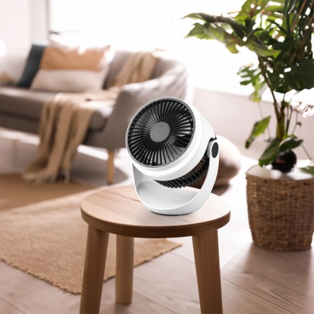 Ventilateur de table rechargeable LED Tempest (1W)