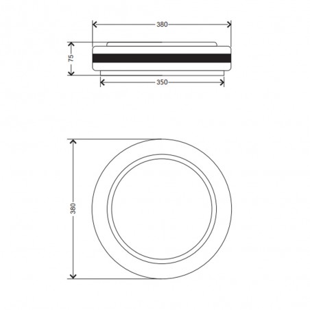Plafónnier LED Cartida RGB (17W)