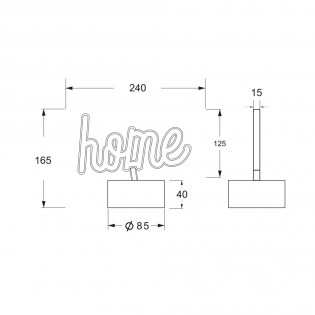 Lámpe a poser LED Casa (1W)