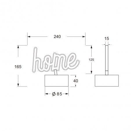 Lámpe a poser LED Casa (1W)
