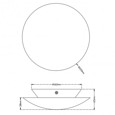 Applique murale LED Chiros (8W)