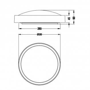 Plafónnier LED Clarimo (18W)