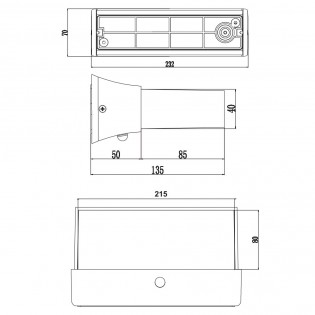 Applique d'extérieur avec détecteur de mouvement LED Cuando (11W)