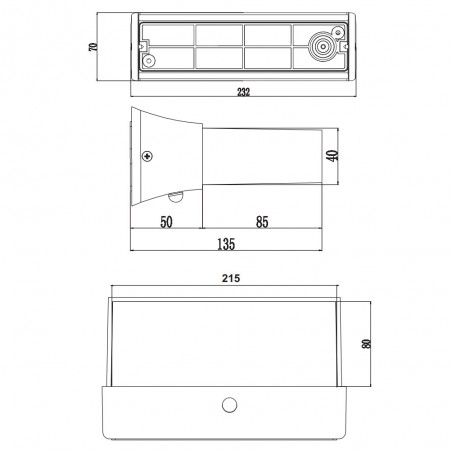 Applique d'extérieur avec détecteur de mouvement LED Cuando (11W)