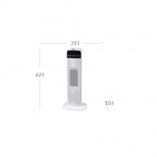 Chauffage céramique oscillant vertical Guadalupe (2000W)