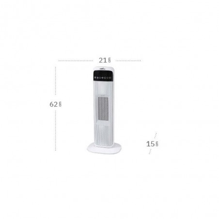 Chauffage céramique oscillant vertical Guadalupe (2000W)