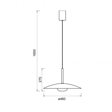 Lámpara colgante LED Lidia (12W)