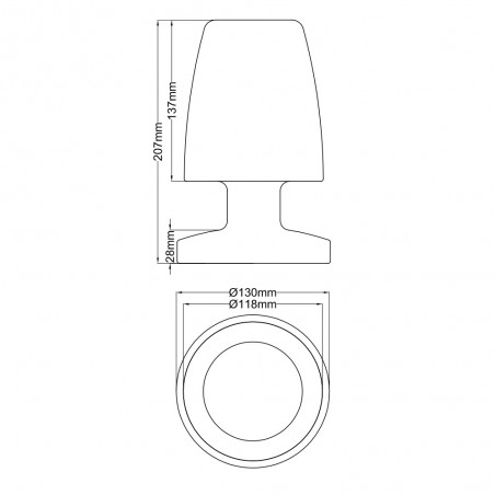Lampe d'extérieur LED Dora