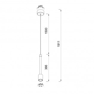 Lámpara colgante LED Fugaz (7W)